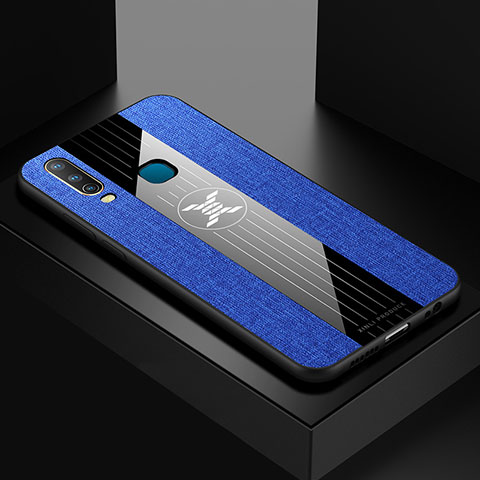 Coque Ultra Fine Silicone Souple Housse Etui X01L pour Vivo Y11 Bleu