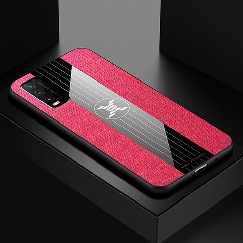 Coque Ultra Fine Silicone Souple Housse Etui X01L pour Vivo Y20s Rouge