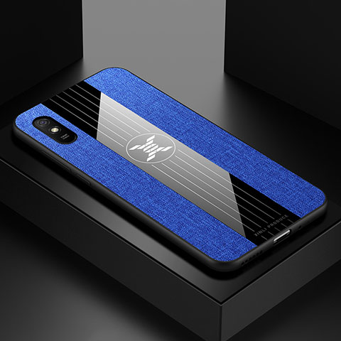 Coque Ultra Fine Silicone Souple Housse Etui X01L pour Xiaomi Redmi 9A Bleu