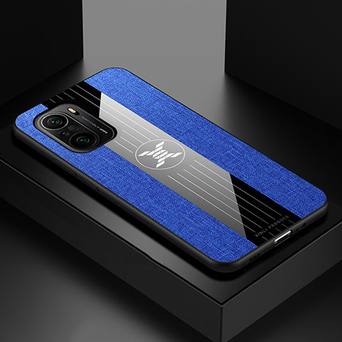 Coque Ultra Fine Silicone Souple Housse Etui X01L pour Xiaomi Redmi K40 5G Bleu