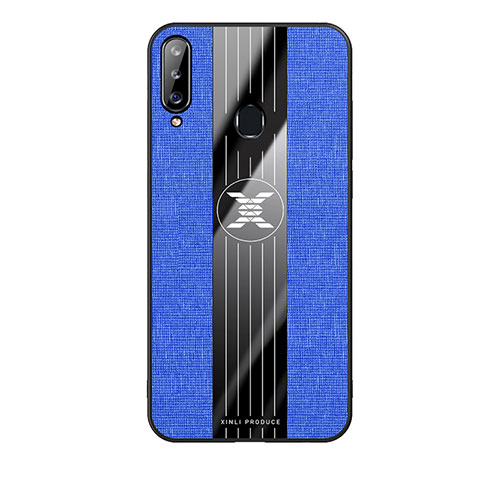 Coque Ultra Fine Silicone Souple Housse Etui X02L pour Samsung Galaxy A20s Bleu