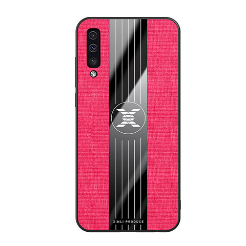 Coque Ultra Fine Silicone Souple Housse Etui X02L pour Samsung Galaxy A50 Rouge