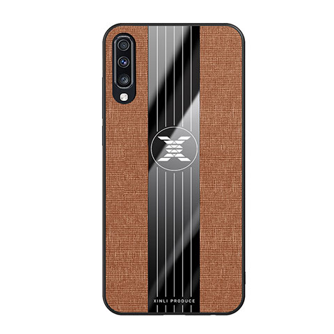 Coque Ultra Fine Silicone Souple Housse Etui X02L pour Samsung Galaxy A70S Marron