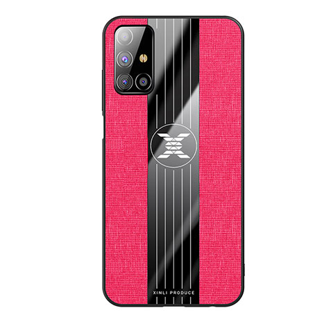 Coque Ultra Fine Silicone Souple Housse Etui X02L pour Samsung Galaxy M31s Rouge