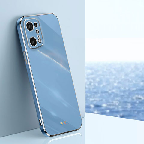 Coque Ultra Fine Silicone Souple Housse Etui XL1 pour Oppo Find X5 Pro 5G Bleu