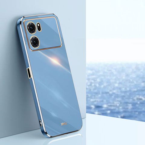 Coque Ultra Fine Silicone Souple Housse Etui XL1 pour Oppo K10 5G Bleu
