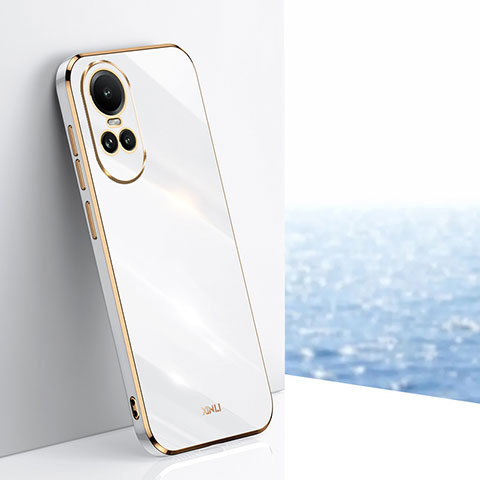 Coque Ultra Fine Silicone Souple Housse Etui XL1 pour Oppo Reno10 5G Blanc