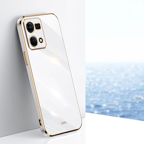 Coque Ultra Fine Silicone Souple Housse Etui XL1 pour Oppo Reno8 4G Blanc