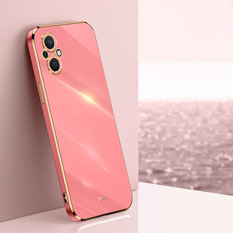 Coque Ultra Fine Silicone Souple Housse Etui XL1 pour Oppo Reno8 Lite 5G Rose Rouge