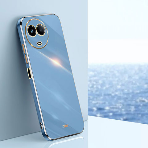 Coque Ultra Fine Silicone Souple Housse Etui XL1 pour Realme V50s 5G Bleu