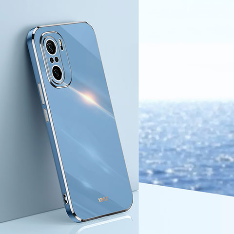 Coque Ultra Fine Silicone Souple Housse Etui XL1 pour Xiaomi Redmi K40 Pro+ Plus 5G Bleu