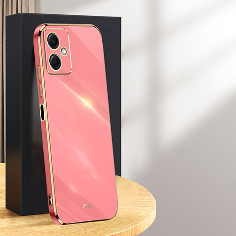 Coque Ultra Fine Silicone Souple Housse Etui XL1 pour Xiaomi Redmi Note 12R Pro 5G Rose Rouge