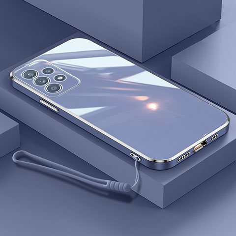 Coque Ultra Fine Silicone Souple Housse Etui XL2 pour Samsung Galaxy A33 5G Gris Lavende