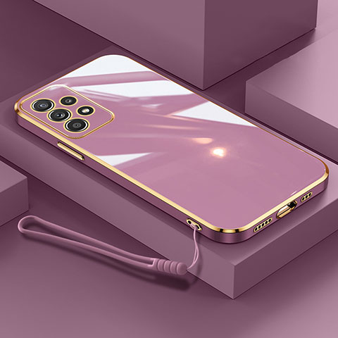 Coque Ultra Fine Silicone Souple Housse Etui XL2 pour Samsung Galaxy A52 5G Violet