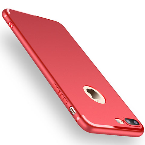 Coque Ultra Fine Silicone Souple Housse Etui Z15 pour Apple iPhone 7 Plus Rouge