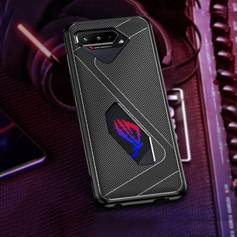 Coque Ultra Fine Silicone Souple Housse Etui ZJ1 pour Asus ROG Phone 5 Pro Noir