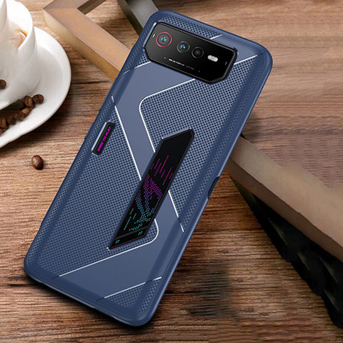 Coque Ultra Fine Silicone Souple Housse Etui ZJ1 pour Asus ROG Phone 6 Bleu