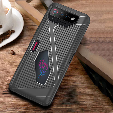 Coque Ultra Fine Silicone Souple Housse Etui ZJ1 pour Asus ROG Phone 7 Gris