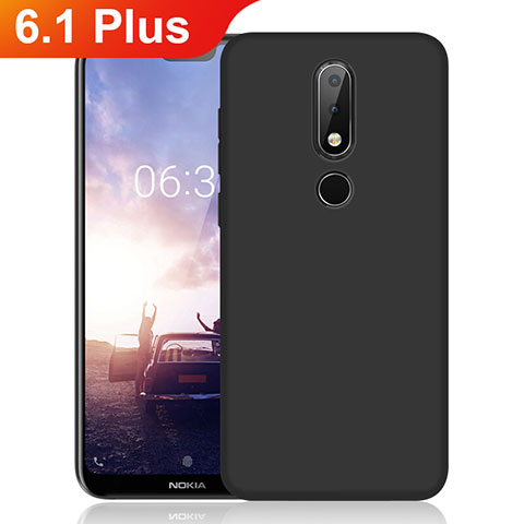 Coque Ultra Fine Silicone Souple pour Nokia 6.1 Plus Noir