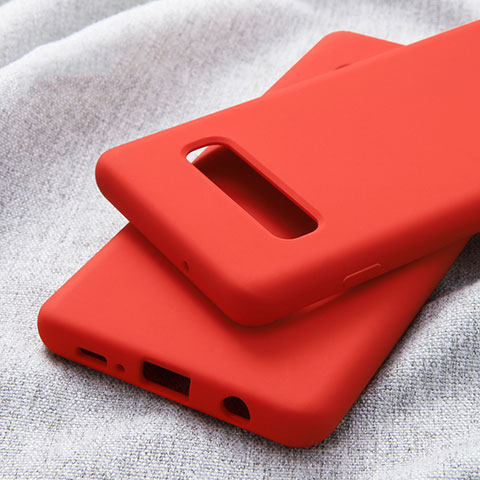 Coque Ultra Fine Silicone Souple pour Samsung Galaxy S10 Plus Rouge