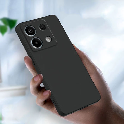 Coque Ultra Fine Silicone Souple T01 pour Xiaomi Redmi Note 13 Pro 5G Noir