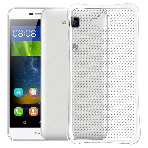 Coque Ultra Fine Silicone Souple Transparente Dot pour Huawei Y6 Pro Clair