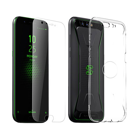 Coque Ultra Fine Silicone Souple Transparente et Protecteur d'Ecran pour Xiaomi Black Shark Clair