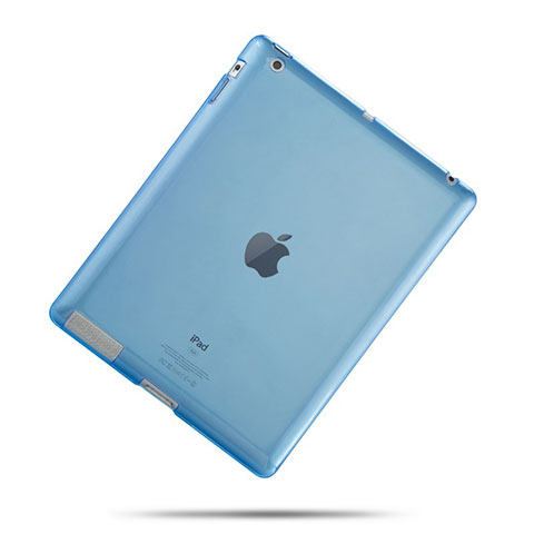 Coque Ultra Fine Silicone Souple Transparente pour Apple iPad 3 Bleu Ciel