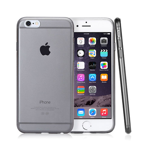 Coque Ultra Fine Silicone Souple Transparente pour Apple iPhone 6 Gris