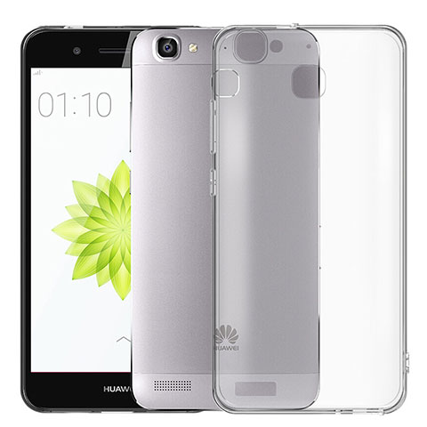 Coque Ultra Fine Silicone Souple Transparente T02 pour Huawei P8 Lite Smart Gris