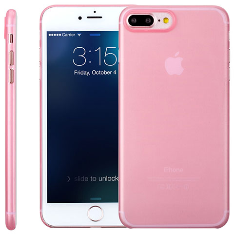 Coque Ultra Fine Silicone Souple Transparente T11 pour Apple iPhone 7 Plus Rose