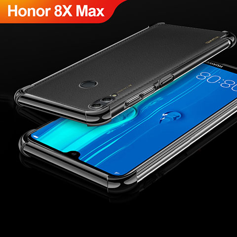 Coque Ultra Fine TPU Souple Housse Etui Transparente A04 pour Huawei Honor 8X Max Noir