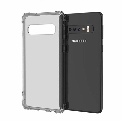 Coque Ultra Fine TPU Souple Housse Etui Transparente A05 pour Samsung Galaxy S10 5G Gris