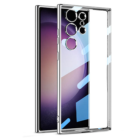 Coque Ultra Fine TPU Souple Housse Etui Transparente AC1 pour Samsung Galaxy S25 Ultra 5G Argent