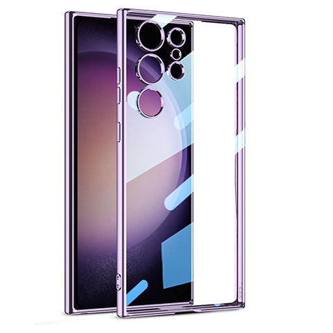 Coque Ultra Fine TPU Souple Housse Etui Transparente AC1 pour Samsung Galaxy S25 Ultra 5G Violet