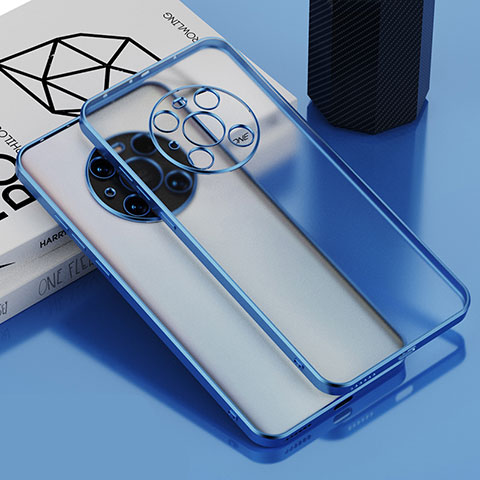 Coque Ultra Fine TPU Souple Housse Etui Transparente AN1 pour Huawei Mate 40 Pro Bleu