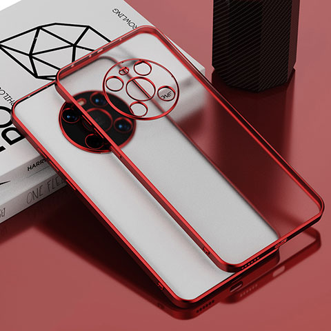 Coque Ultra Fine TPU Souple Housse Etui Transparente AN1 pour Huawei Mate 40 Rouge