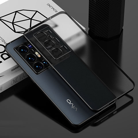 Coque Ultra Fine TPU Souple Housse Etui Transparente AN1 pour Vivo X70 Pro+ Plus 5G Noir