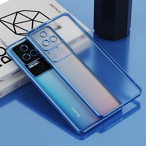 Coque Ultra Fine TPU Souple Housse Etui Transparente AN1 pour Xiaomi Redmi K40S 5G Bleu