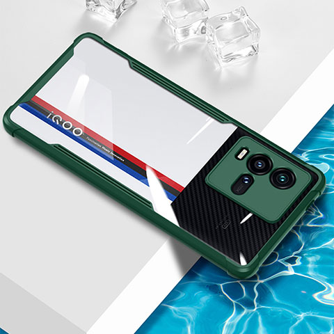 Coque Ultra Fine TPU Souple Housse Etui Transparente BH1 pour Vivo iQOO 10 5G Vert