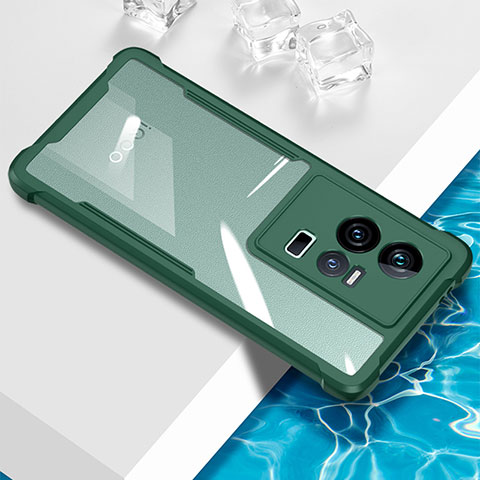 Coque Ultra Fine TPU Souple Housse Etui Transparente BH1 pour Vivo iQOO 11 5G Vert