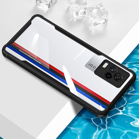 Coque Ultra Fine TPU Souple Housse Etui Transparente BH1 pour Vivo iQOO 7 5G Noir