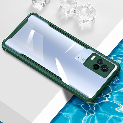 Coque Ultra Fine TPU Souple Housse Etui Transparente BH1 pour Vivo iQOO 7 Legend 5G Vert