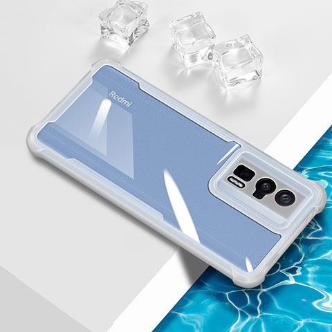 Coque Ultra Fine TPU Souple Housse Etui Transparente BH1 pour Xiaomi Redmi K60 Pro 5G Blanc