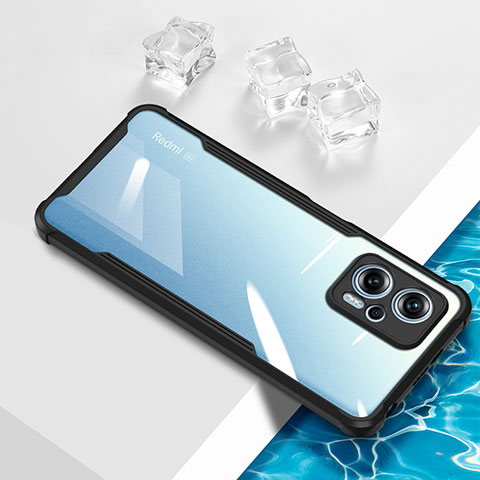 Coque Ultra Fine TPU Souple Housse Etui Transparente BH1 pour Xiaomi Redmi Note 12T Pro 5G Noir