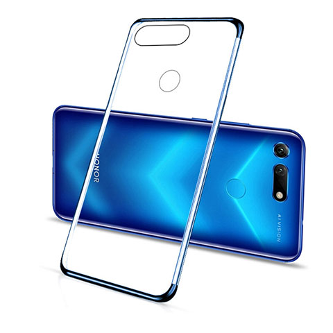 Coque Ultra Fine TPU Souple Housse Etui Transparente C01 pour Huawei Honor V20 Bleu