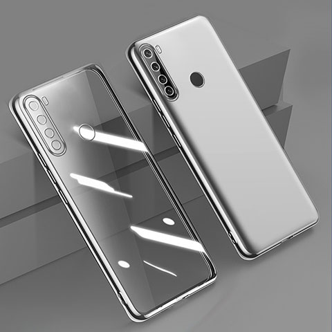 Coque Ultra Fine TPU Souple Housse Etui Transparente D01 pour Xiaomi Redmi Note 8 (2021) Argent