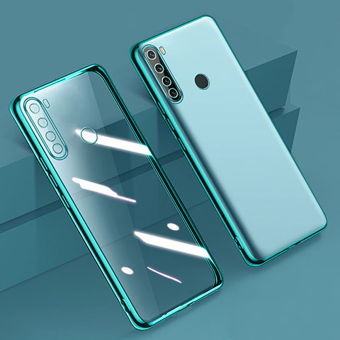 Coque Ultra Fine TPU Souple Housse Etui Transparente D01 pour Xiaomi Redmi Note 8 (2021) Vert