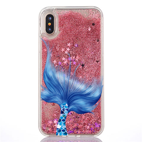 Coque Ultra Fine TPU Souple Housse Etui Transparente Fleurs T04 pour Apple iPhone X Mixte