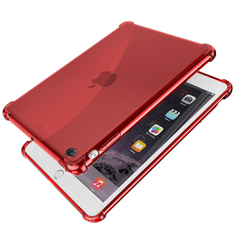 Coque Ultra Fine TPU Souple Housse Etui Transparente H01 pour Apple iPad Mini 3 Rouge